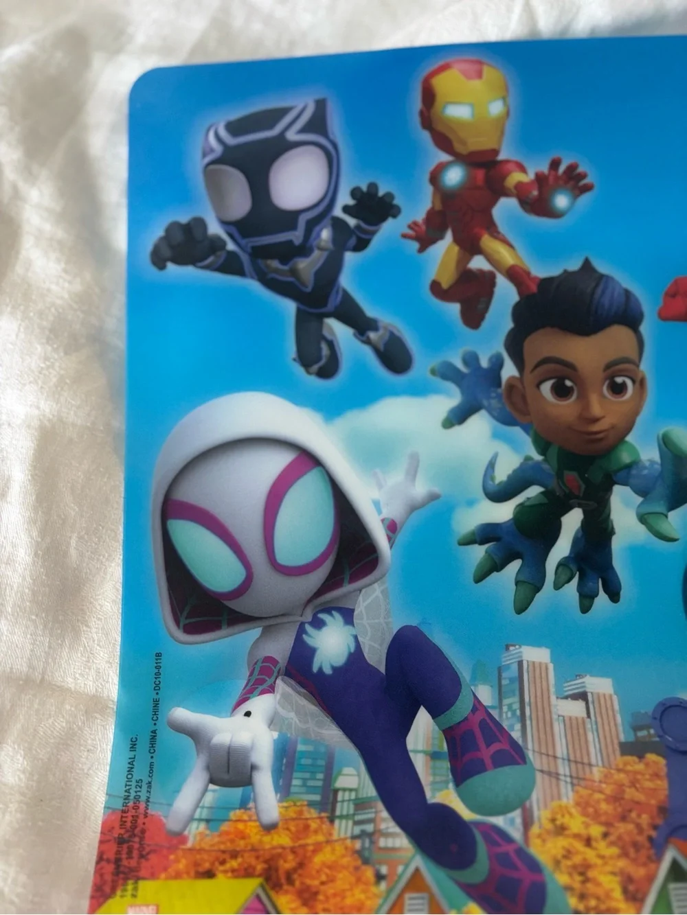 Marvel Spider-Man Spidey and His Amazing Friends Bright Blue Kids Placemat